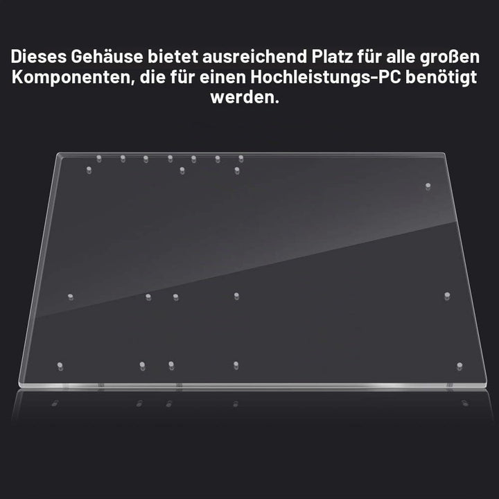 Tonysa ATX Motherboard Halterung,Transparenter Acryl Computer Rahmen,DIY Standfuss für ATX Motherboa