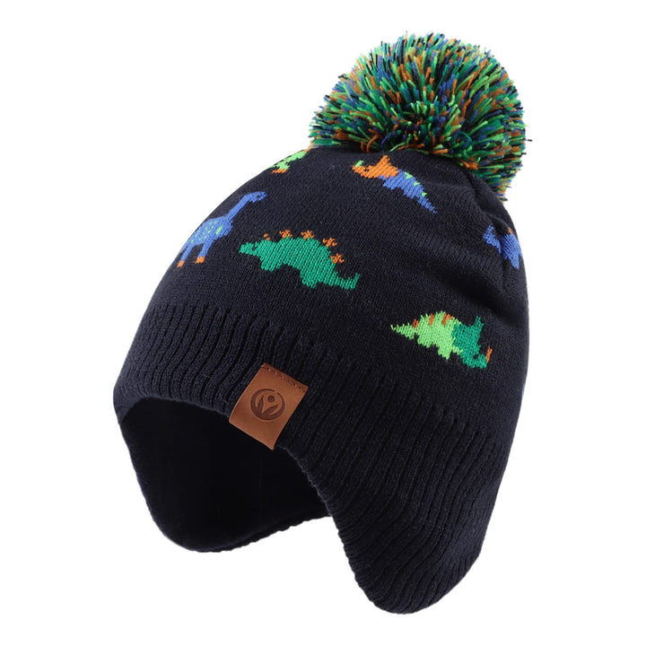XIAOHAWANG Baby Strickmütze Winter Babymütze Junge Warme Kindermütze Junge Beanie Mütze Dicke Winter
