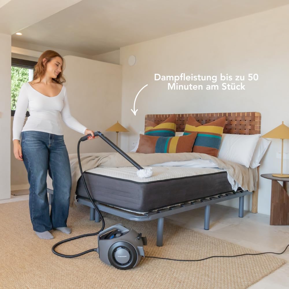 TS2 Dampfreiniger – 100+ Oberflächen – 50 Minuten Dampf – 4 Bar – Reinigungsgerät – Dampfreiniger fü