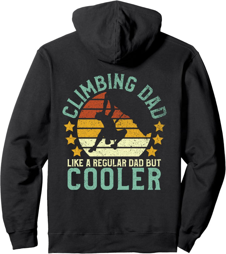 Kletternder Papa | Bergsteiger lustiges Vatertagsgeschenk Pullover Hoodie