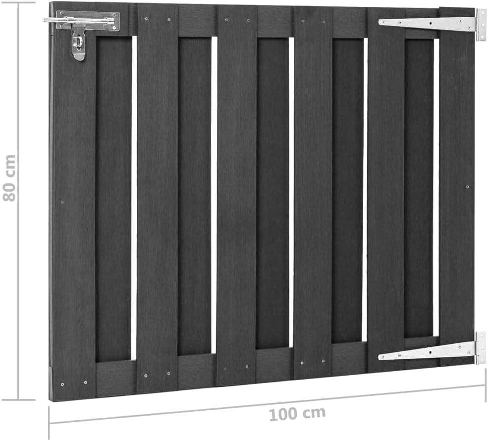 vidaXL Gartentor mit Gleitverschluss Schrauben Zauntor Zauntür Gartentür Hoftor Hoftür Pforte Tür To