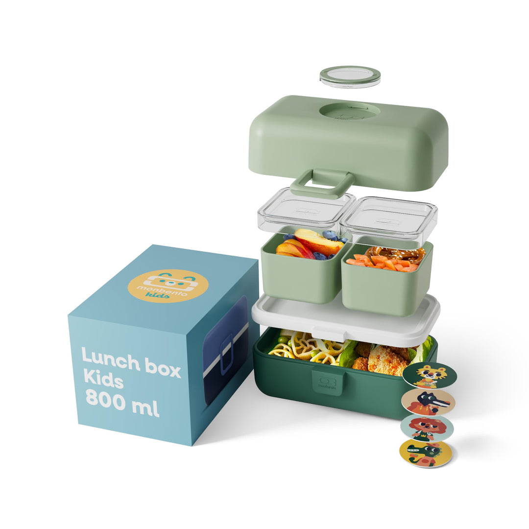 monbento MB Tresor Infinity – Brotdose Kinder 3 Fächer – Lunchbox BPA-frei – Jausenbox Kinder- Ideal
