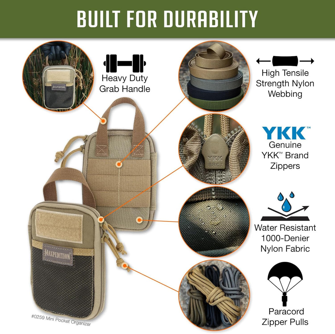 Maxpedition Mini Pocket Organizer Tasche Einheitsgrösse Khaki, Einheitsgrösse Khaki