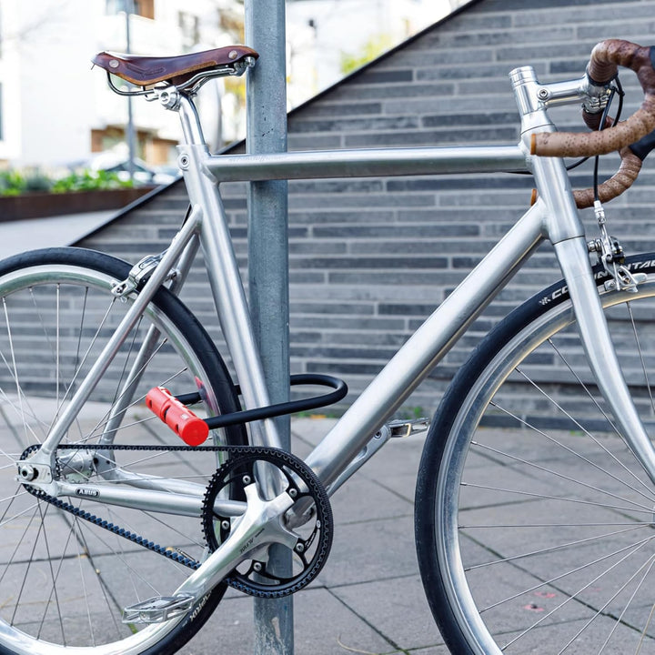 ABUS Bügelschloss Ultimate 420 + USH-Halter + Sicherungskabel Cobra 10/120 - Fahrradschloss-Set - AB