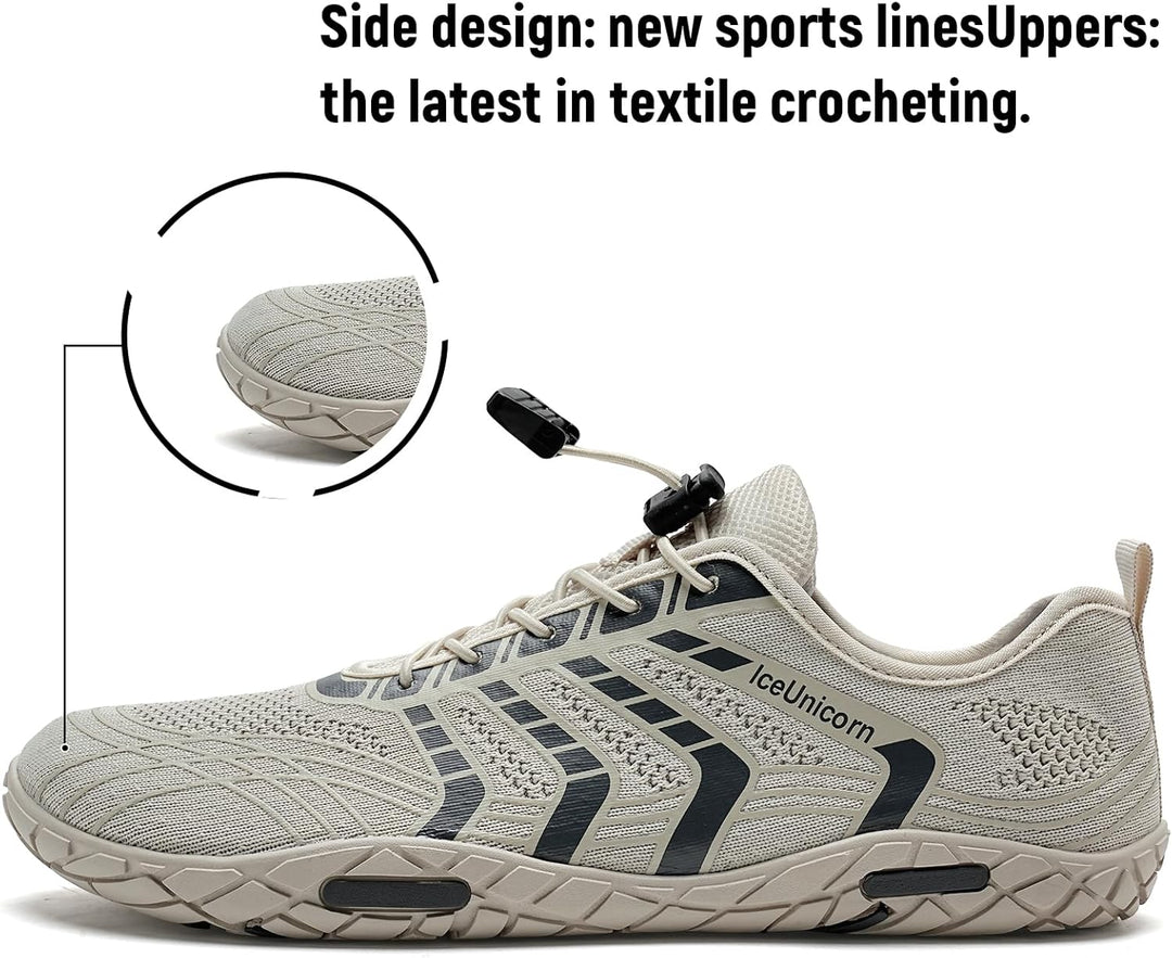 IceUnicorn Barfuss Schuhe Damen Fitnessschuhe Wasserschuhe Herren Strandschuhe Leichte Atmungsaktiv