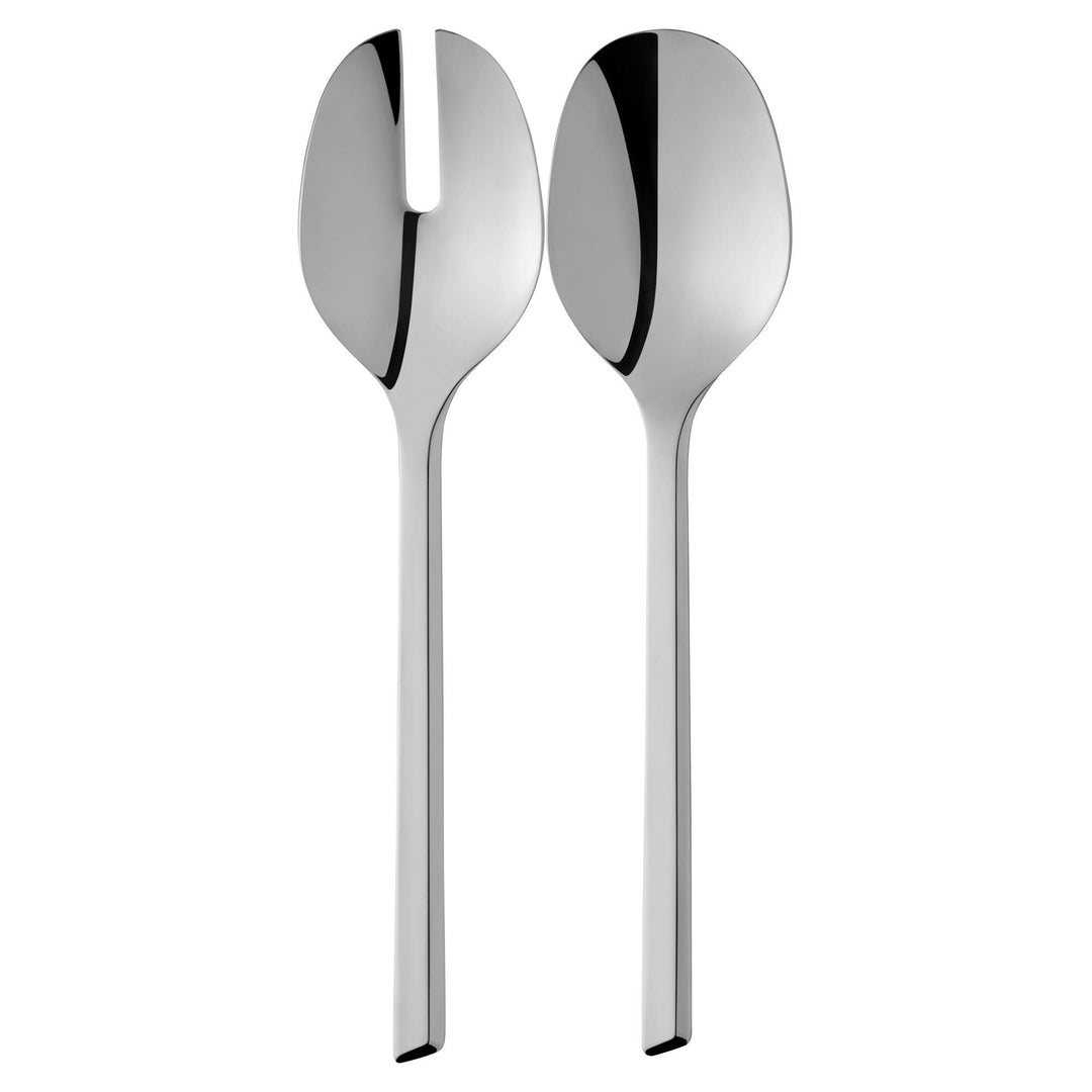 WMF Kineo Salatbesteck Edelstahl 25 cm, Salatgabel, Servierlöffel, Cromargan protect Edelstahl polie