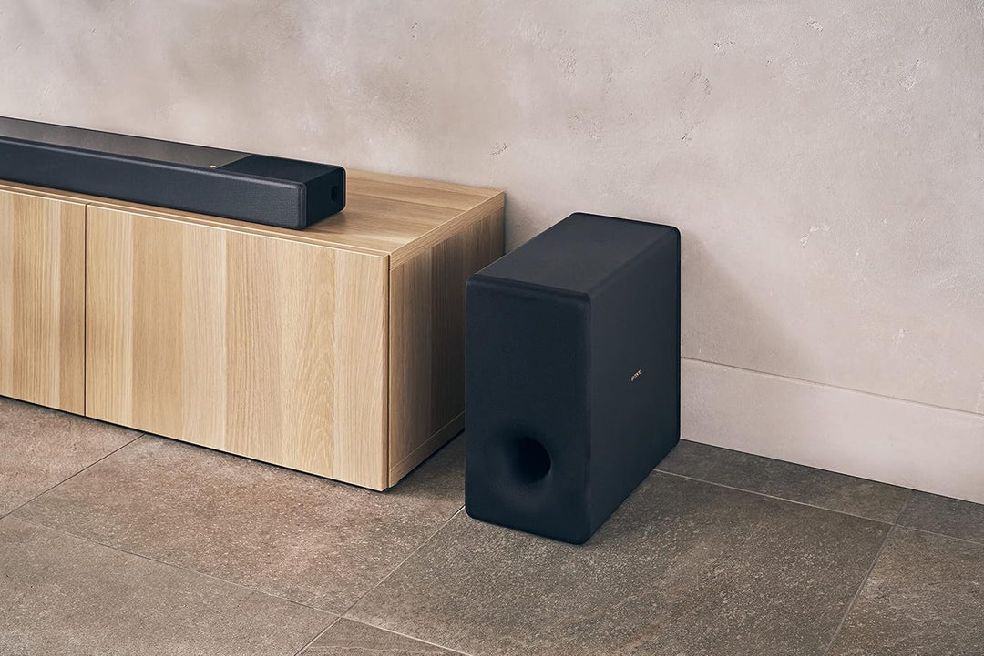Sony SA-SW3 Kompakt-Subwoofer (200W Ausgangsleistung), Schwarz, Negro