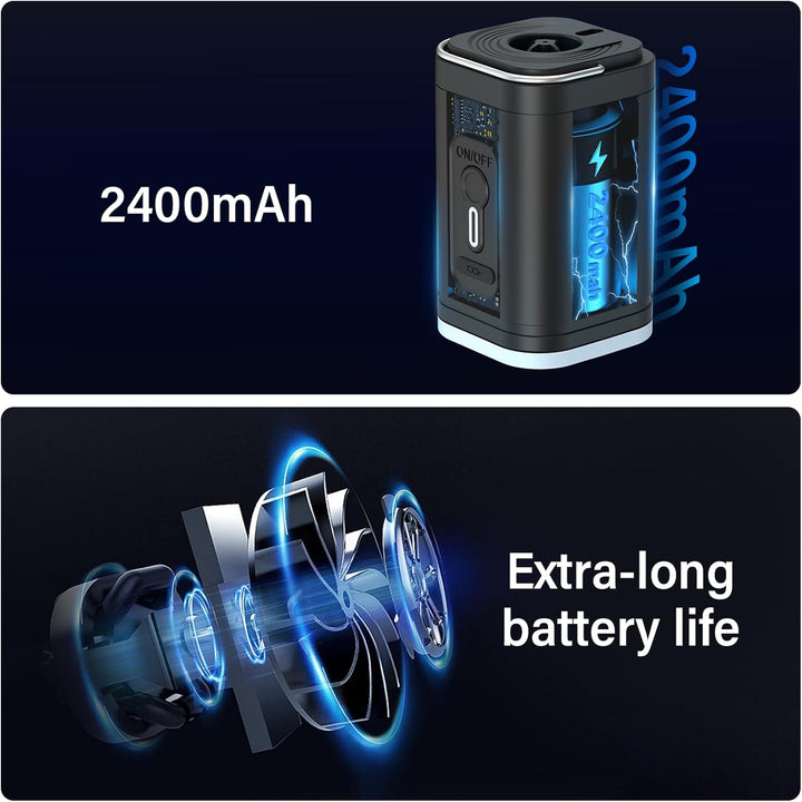Elektrische Luftpumpe, Tragbare Kompakte Minipumpe, Über USB Wiederaufladbar Zum Aufblasen/Entleeren