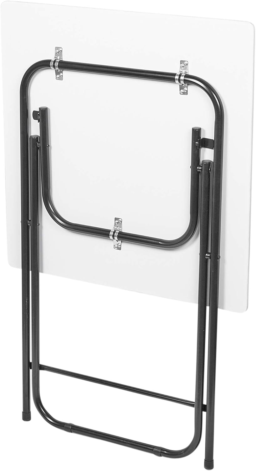 URBNLIVING Metall Beine Faltbar Seite Kaffeetisch - Weiss, Large Weiss Large, Weiss Large