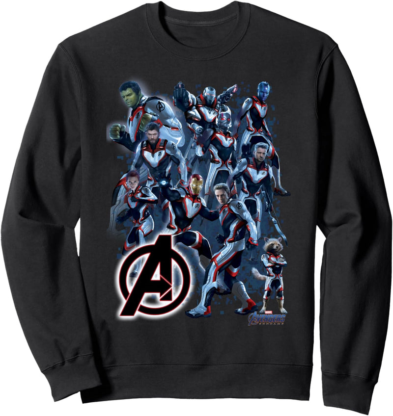 Marvel Avengers: Endgame Group Shot Pixels Sweatshirt