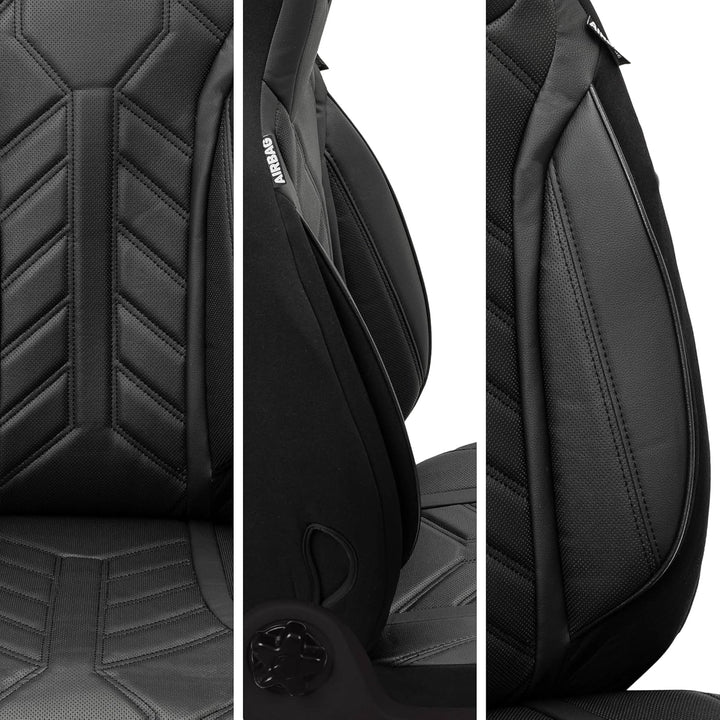 BREMER SITZBEZÜGE Mass Sitzbezüge Schonbezüge für Ford Fiesta MK 7 DPL504 DPL504 - Schwarz Fiesta MK