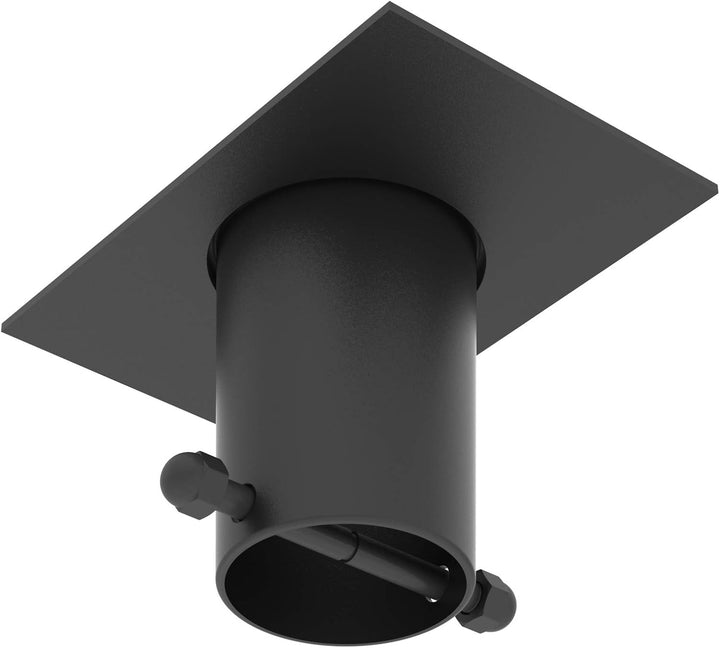 Rain Chains Direct - Regenketten-Dachrinnen-Adapter/Installationsgerät aus schwarzem, pulverbeschich