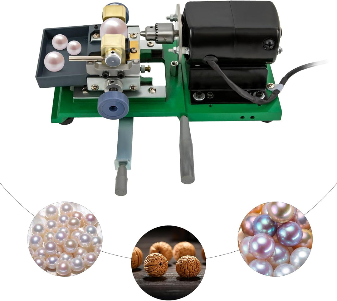 220V Full Set Schmuck Jade Perle stufenlos bohren Bohrmaschine Bohrer Werkzeuge - Bernstein Schmuck