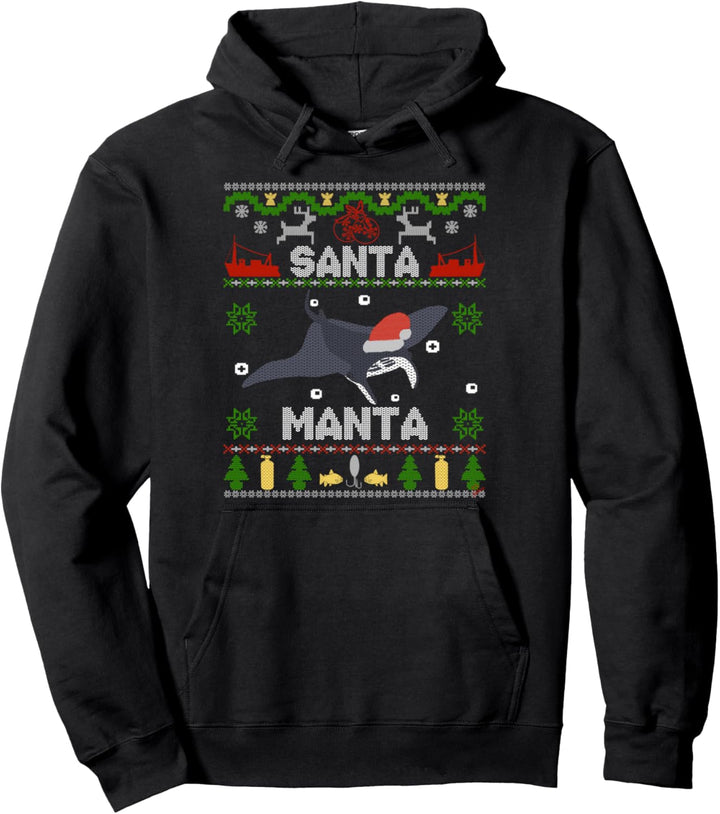 Zander Claus - Weihnachtspulli ugly sweater Santa Manta Pullover Hoodie