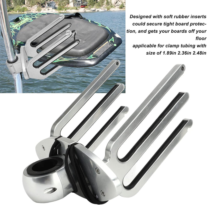 Aramox Wakeboard-Rack, Wakeboard-Turmhalterung mit Verstellbarem Winkel, Polierte Aluminiumlegierung