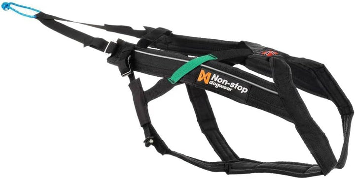 Non-stop dogwear Freemotion Harness Zuggeschirr für Hunde schwarz Gr. 7 Kopf 52cm Hals 44-48cm, schw