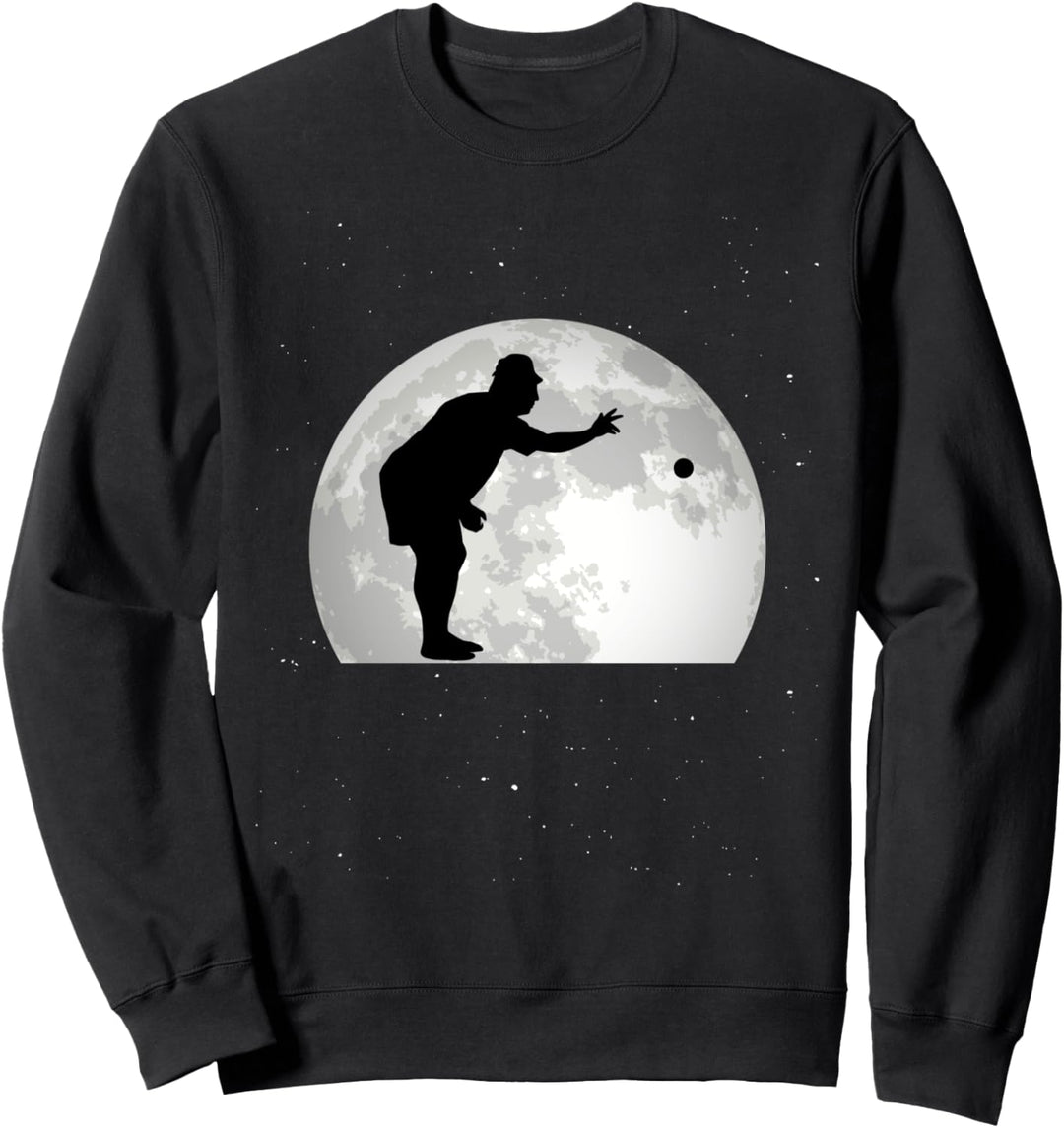 Boccia Mond Bocciakugel Boulespeler Boule Sweatshirt