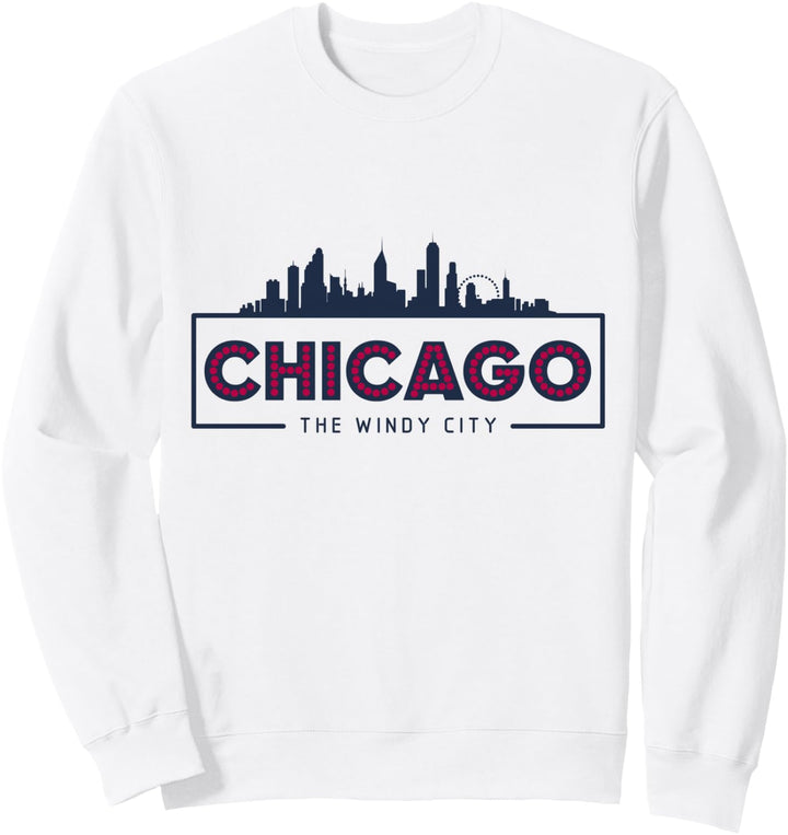 Chicago Die Skyline von Windy City, Stadtbild Sweatshirt