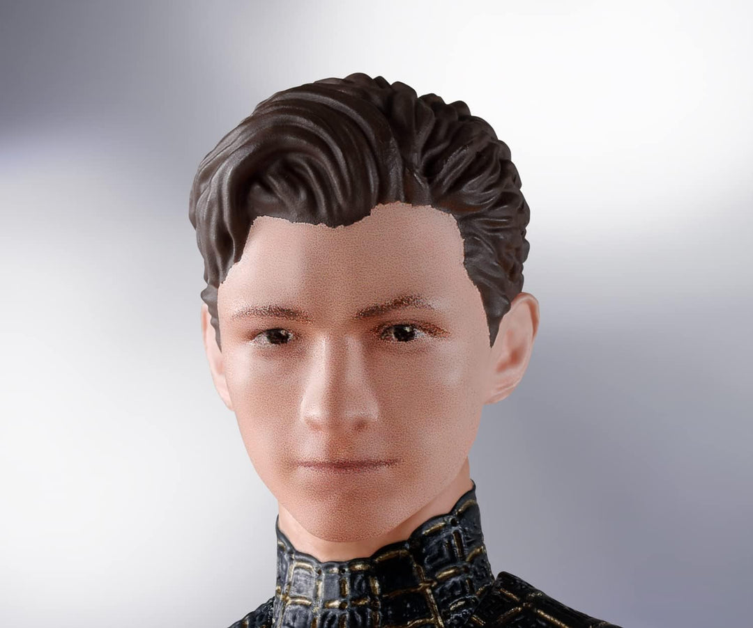 Abbildung S.H. Figuarts Spiderman Black and Gold Suit Special Set Spiderman No Way Home Marvel 15cm