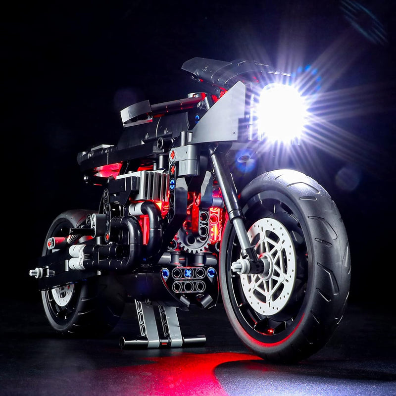 BRIKSMAX 42155 Led Licht für Lego The Batman – BATCYCLE - Compatible with Lego Technic Bausteinen Mo