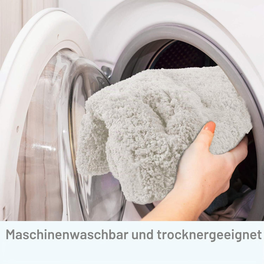 FCSDETAIL rutschfeste, Hochflor Badteppiche 70X120 cm, Maschinenwaschbare Badematte, Badvorleger mit