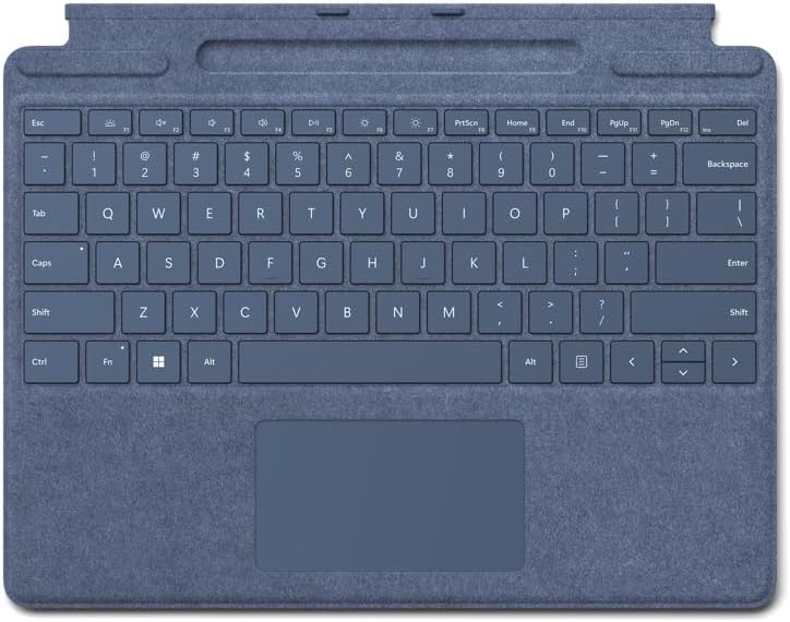 Microsoft Pro Sig KB ASKU SC French HDWR Sapphire Saphir Nur Tastatur mit Stift-Einschub, Saphir Nur