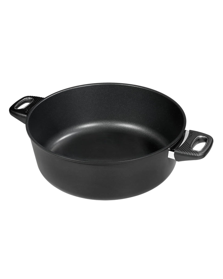Original Gundel GUSS-BRATEN-TOPF INDUKTION, Ø 32 cm, Höhe 11,5 cm, Bratentopf BIOTAN-Oberfläche, bac