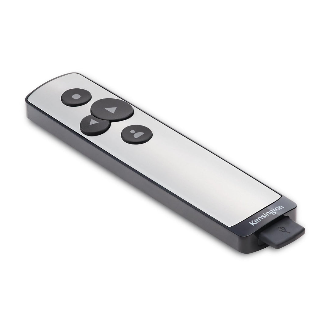 Kensington Presenter, Kabelloser USB-Presenter mit virtuellem Pointer, 15m Reichweite, Ideal für Mic