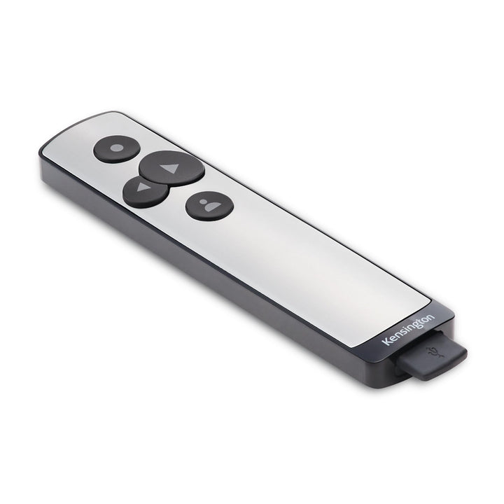 Kensington Presenter, Kabelloser USB-Presenter mit virtuellem Pointer, 15m Reichweite, Ideal für Mic