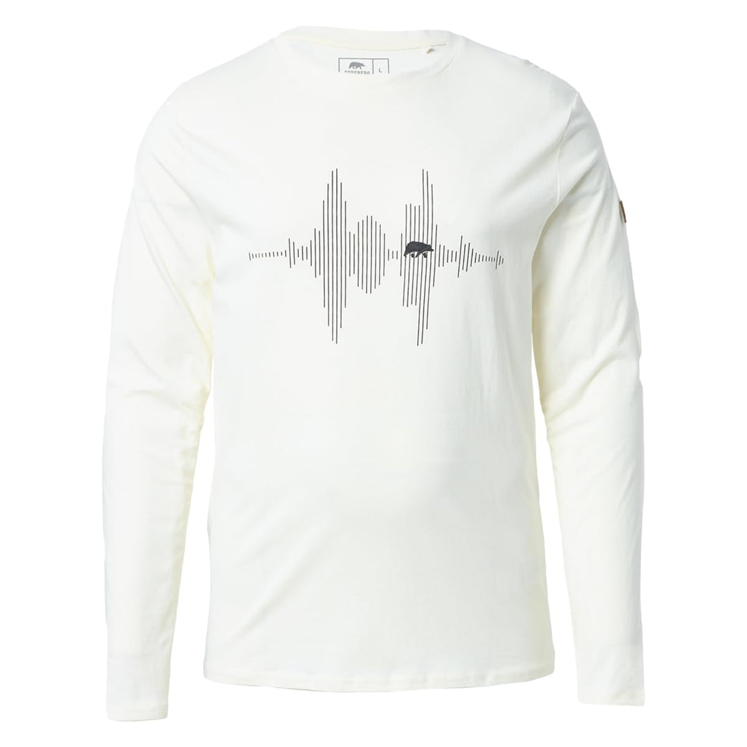 FORSBERG Longsleeve mit Audiowelle M Beige, M Beige
