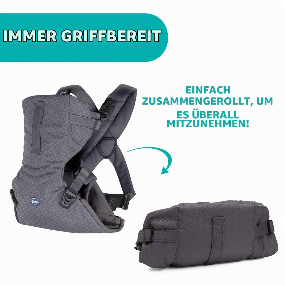 Chicco Easyfit Ergonomischer Babytrage für Neugeborene von der Geburt bis 9 kg, einfache und intuiti