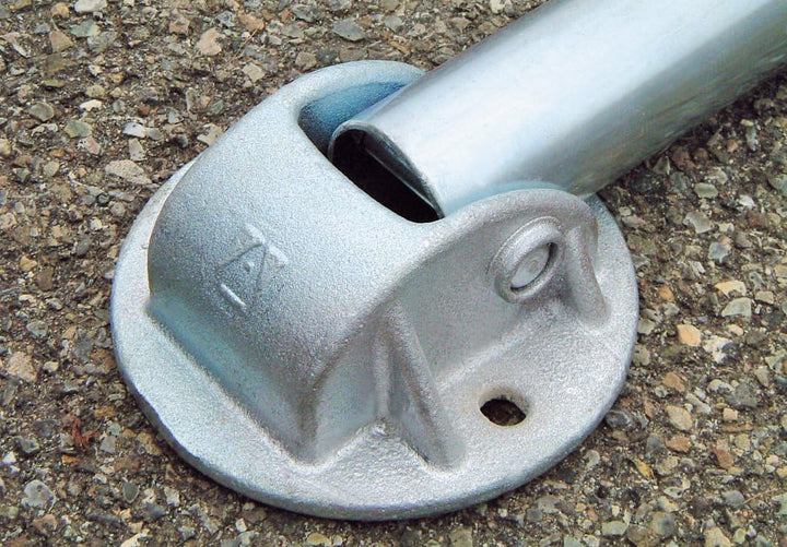 ARCO SRL 3-Fuss-Standard-Parkbügel - Parkplatzsperre, umlegbar mit Zylinderschloss, ARS480 Absperrbr