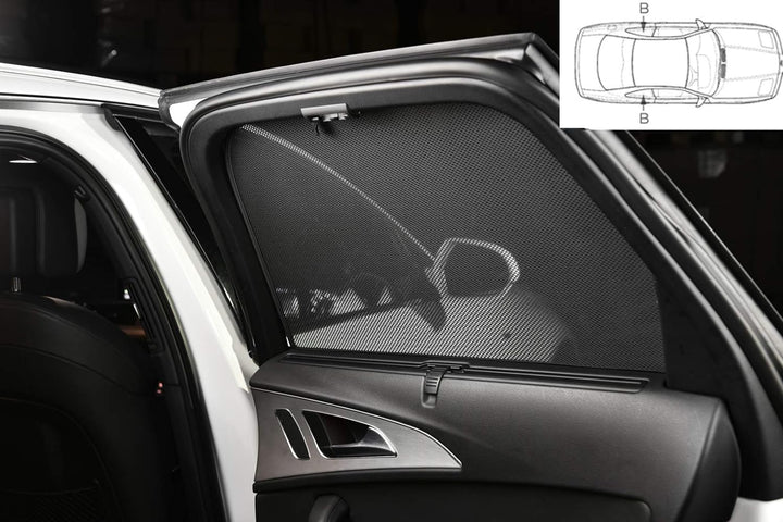 Satz Car Shades (Hintertüren) kompatibel mit Dacia Duster 2010-2018 (2-teilig)