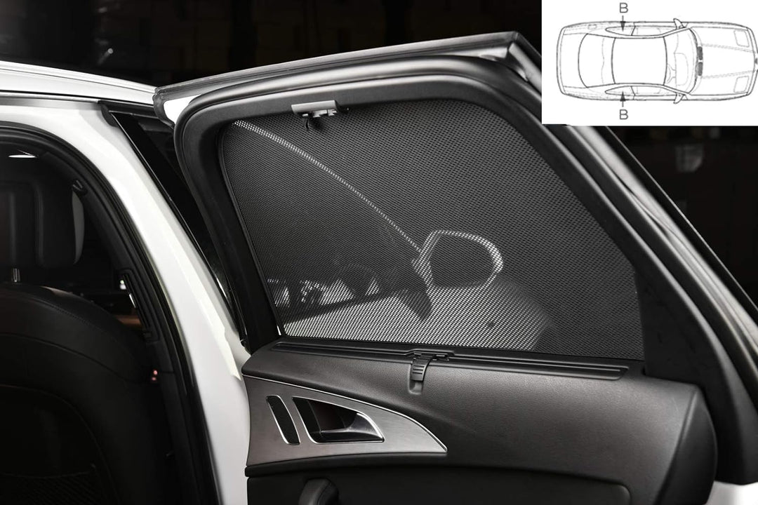 Satz Car Shades (Hintertüren) kompatibel mit Renault Captur 5 türer 2013- (2-teilig)