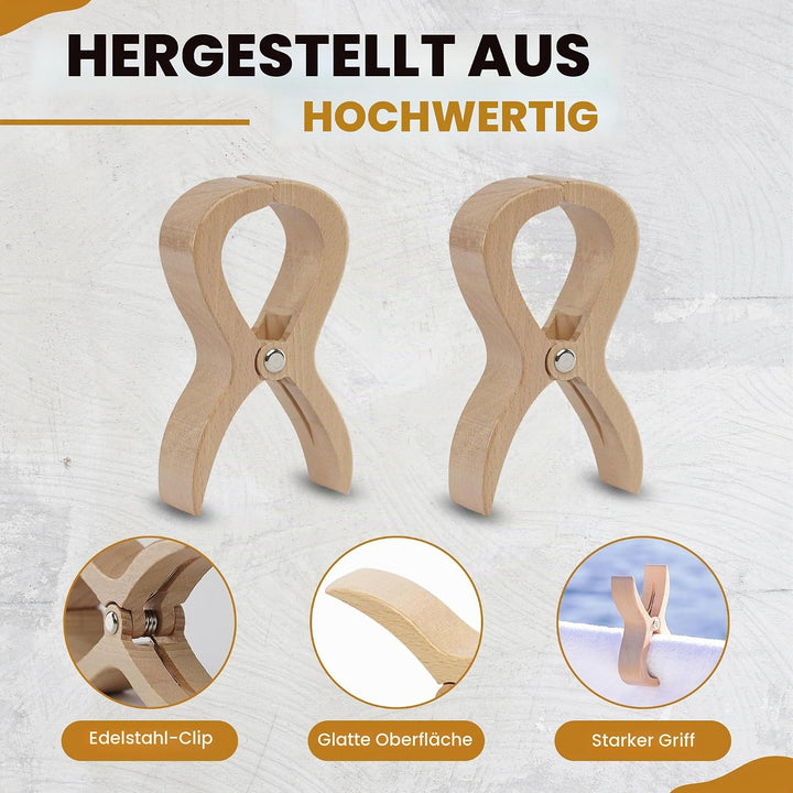 Accessories Spezielle Grosse Clips aus Holz Strand Klammern für Strandtuch Wäscheklammern Klammer St