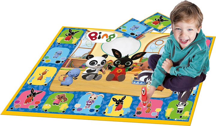 Clementoni Bing-Il Riesenteppich Puzzle für Kinder, 24 Stück, mit interaktivem Stift, Lernspiel 3 Ja