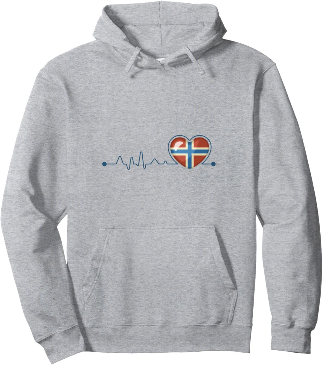 Norwegen Geschenke Spruch Flagge Nordkap Elch Norway Grafik Pullover Hoodie