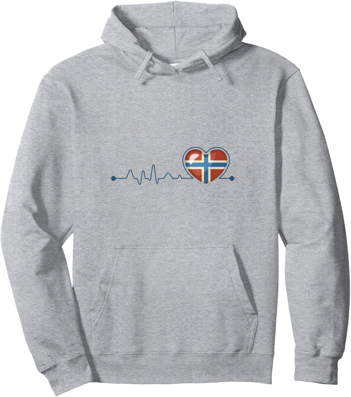 Norwegen Geschenke Spruch Flagge Nordkap Elch Norway Grafik Pullover Hoodie