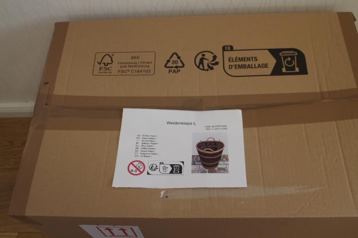 Marcus Kiepe mit Tragegurt aus Weide 43x37x60cm Rückentragekorb Winzerkiepe Weidenkiepe Huckelkorb H
