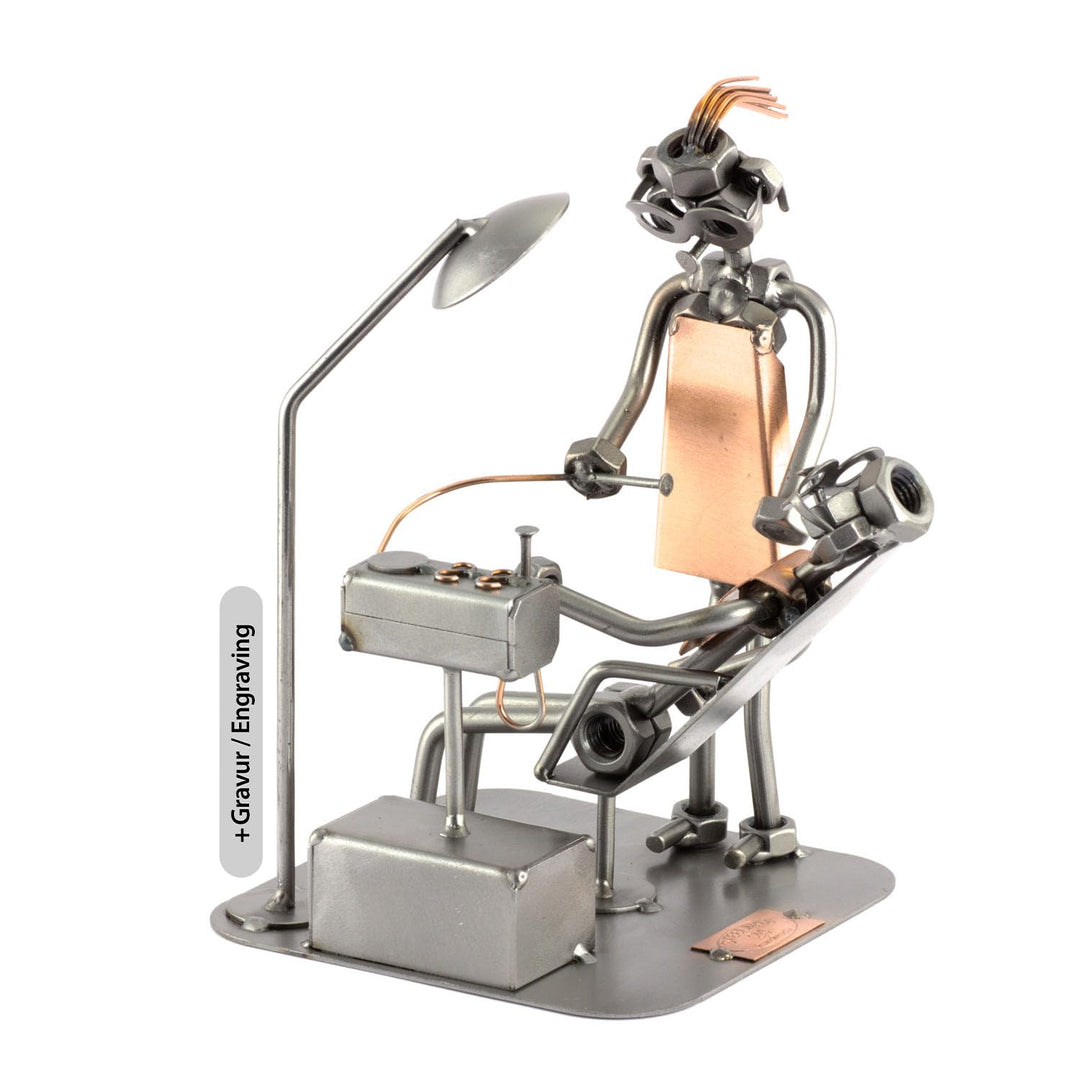 Steelman24 I Schraubenmännchen Zahnärztin Mit Persönlicher Gravur I Made in Germany I Handarbeit I G
