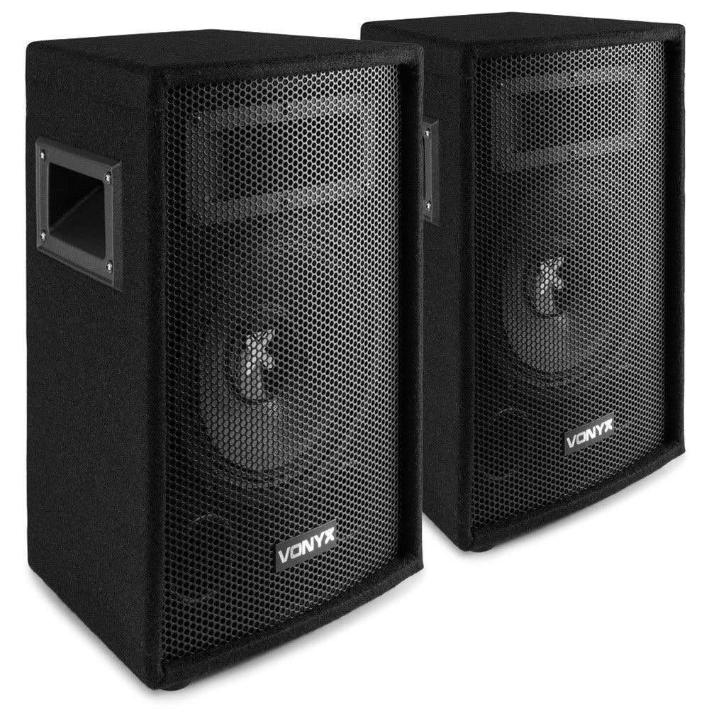 Vonyx SL8 PA Lautsprecher Passiv Set, 2X 400 Watt Partyboxen Set, 8 Zoll Passiv, Disco, DJ Party Lau