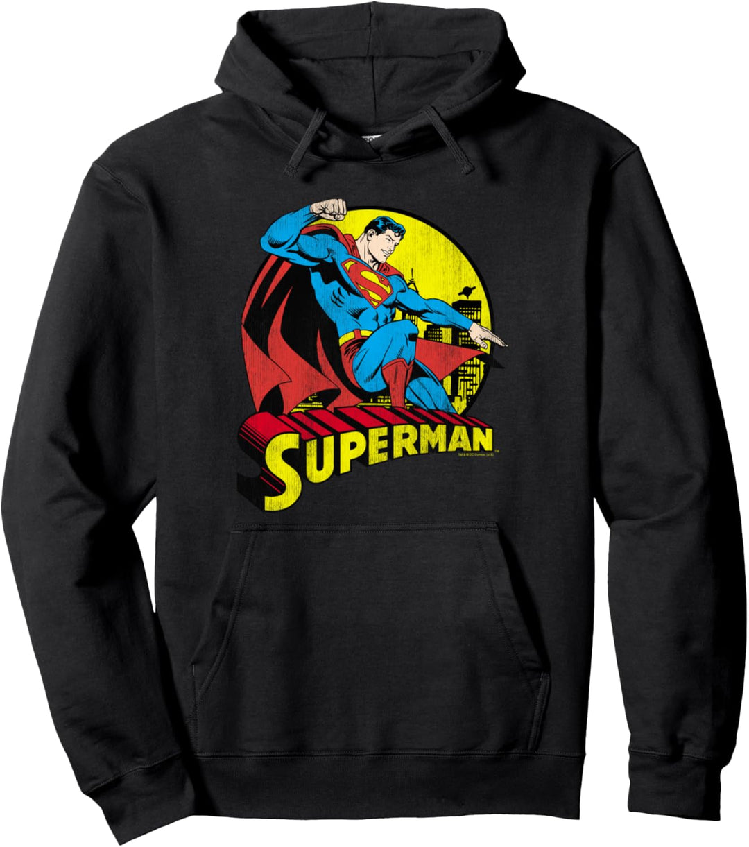 Superman Big Blue Pullover Hoodie