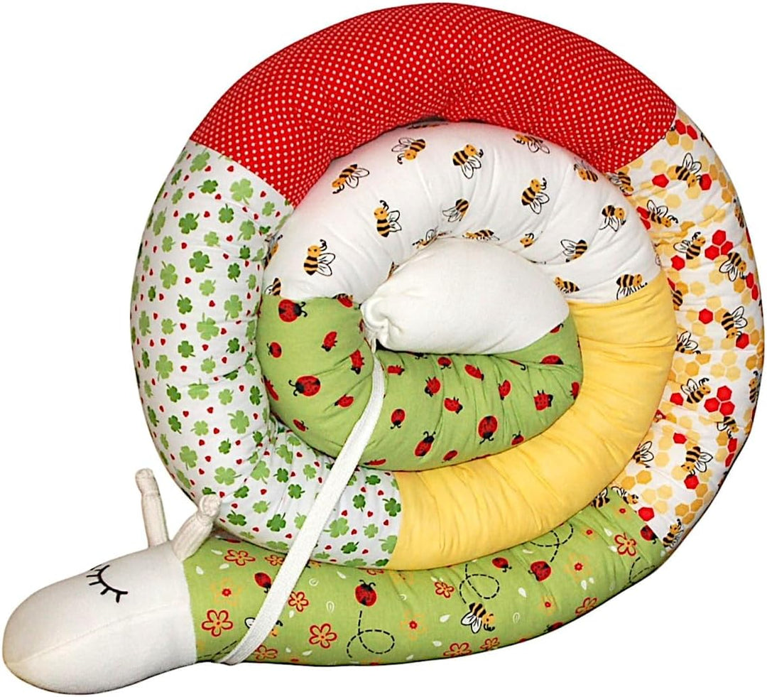 Generisch Bettschnecke/Bettschlange XXL (Motiv Fuchs Tierchen) 250cm ** personalisierbar** Seitensch