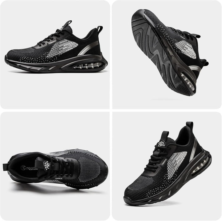 tqgold Sicherheitsschuhe Herren Damen Leicht Arbeitsschuhe Sportlich Schutzschuhe Stahlkappenschuhe