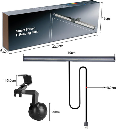 Anpro Monitor Lampe, Computer Monitor Light Bar mit Touchscreen, 3 Farbtemperaturen, stufenlose Eins