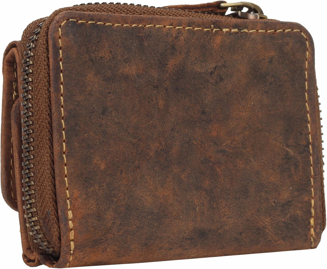 Greenburry Vintage Geldbörse I Leder 10 cm