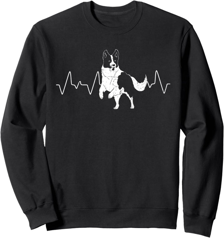 Hundebesitzer Hunderasse Hund Herzschlag Border Collie Sweatshirt