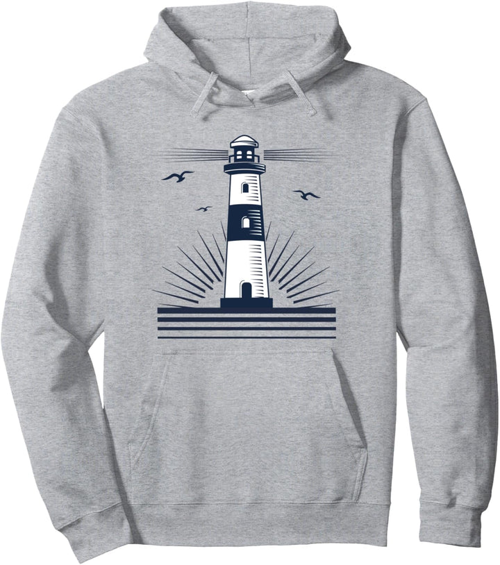 Leuchtturm Möwen Meer Ostsee Nordsee Herren Damen Pullover Hoodie