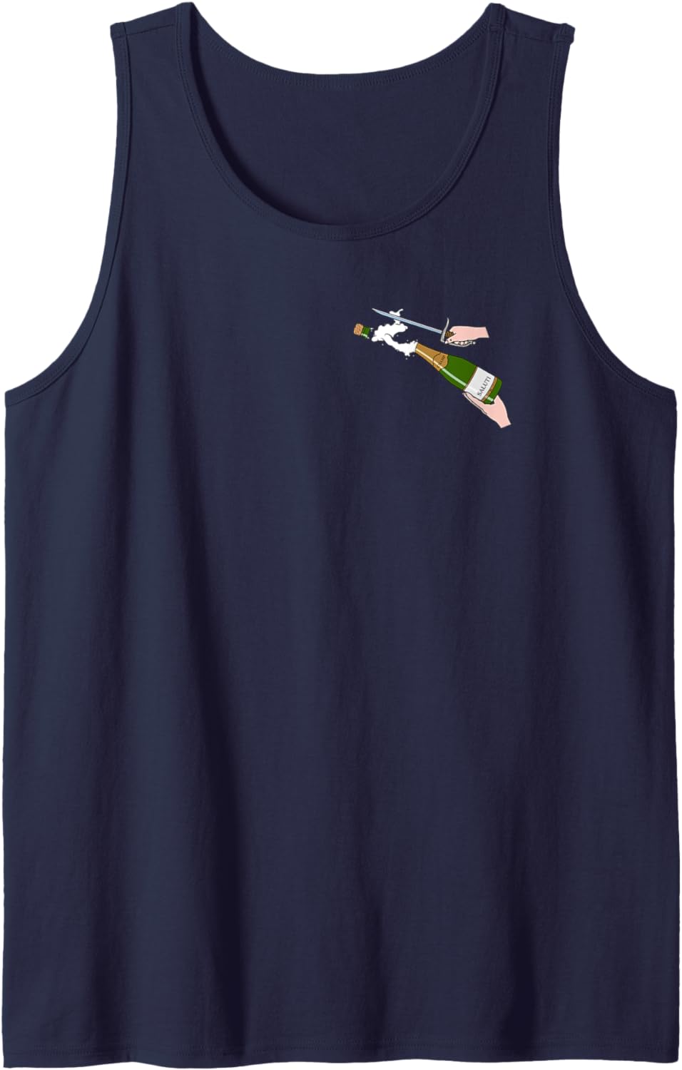 Champagner mit dem Säbel öffnen - Champ Saluti hohe Kunst Tank Top