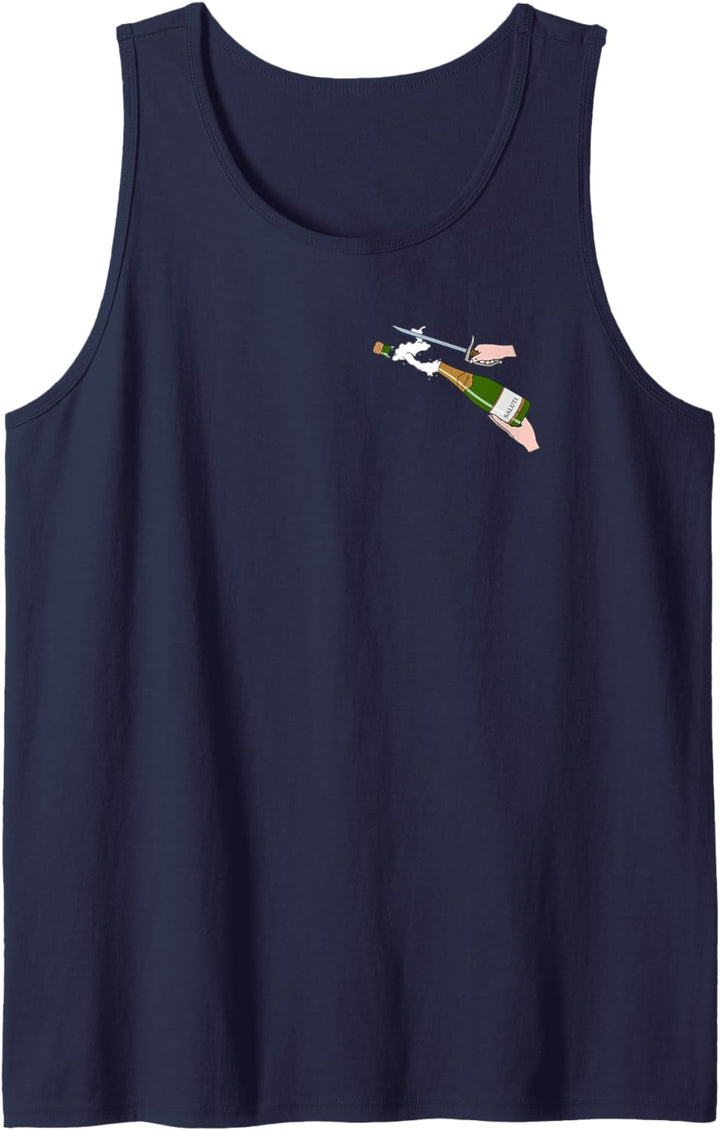 Champagner mit dem Säbel öffnen - Champ Saluti hohe Kunst Tank Top